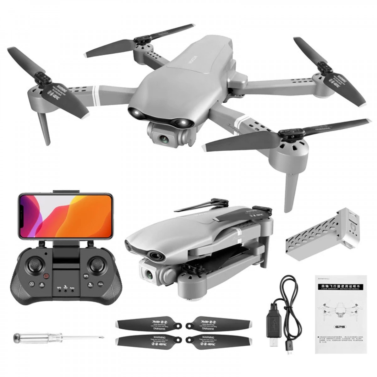 Dronă AERIUM 4DRC F3 GPS 4K - 3 baterii
