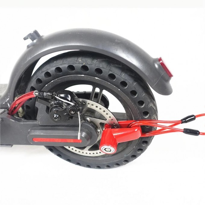 Lacăt pentru trotinetă AERIUM DL mini roșu