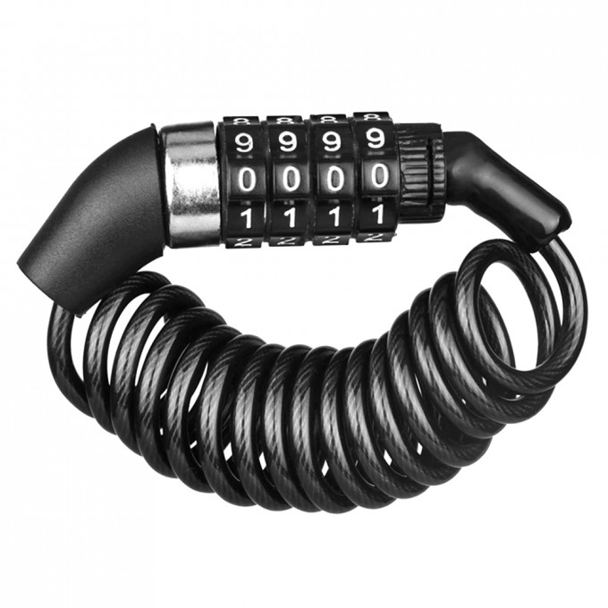 Lacăt cu cifru negru pentru trotinetă AERIUM 4DIGIT mini 