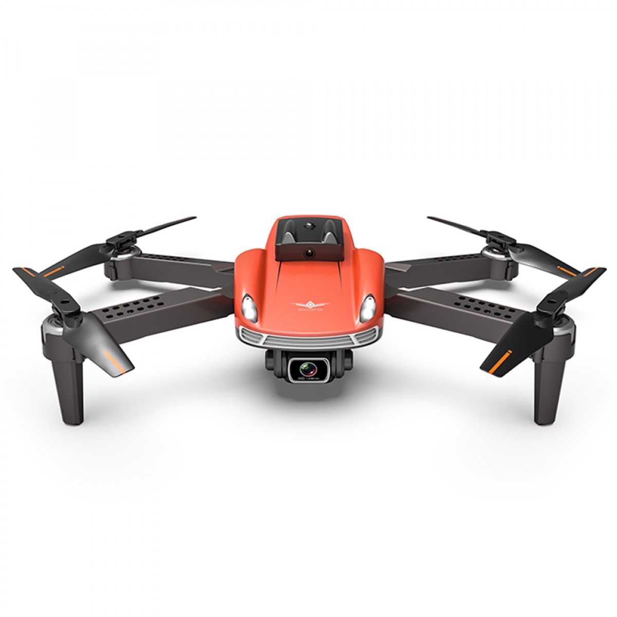 Dron AERIUM KF 4K Dual Camera portocalie - 2 baterii