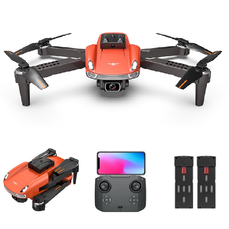 Dron AERIUM KF 4K Dual Camera portocalie - 2 baterii