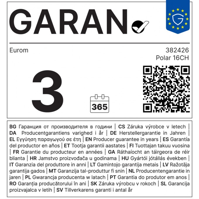 Aparat de aer mobil EUROM Polar 16CH Aparat de aer mobil EUROM Polar 16CH