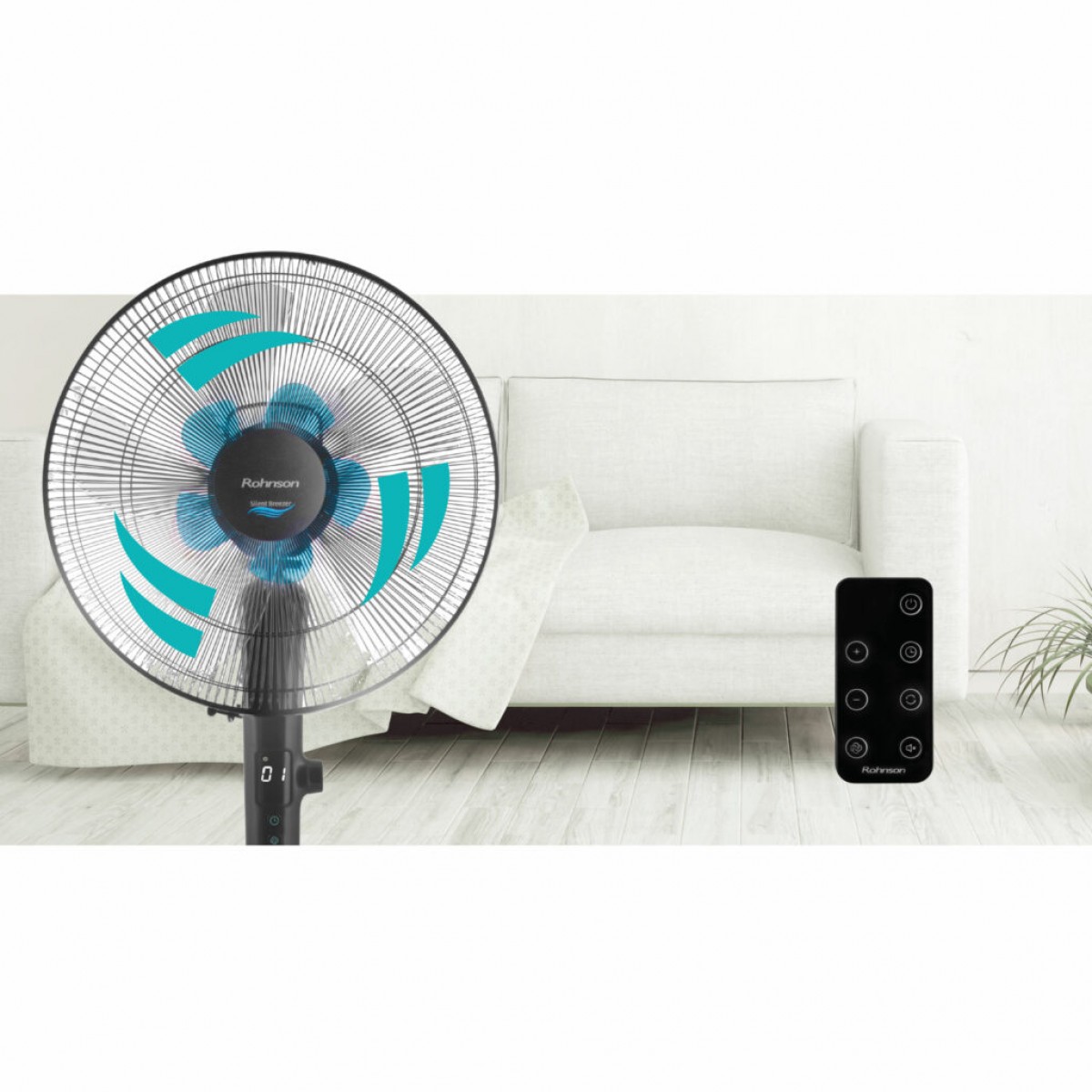 Ventilator cu stand Rohnson R-8600 Silent Breezer Ventilator cu stand Rohnson R-8600 Silent Breezer