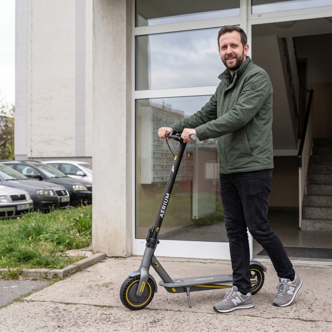 Trotineta electrica AERIUM T350 PRO neagră