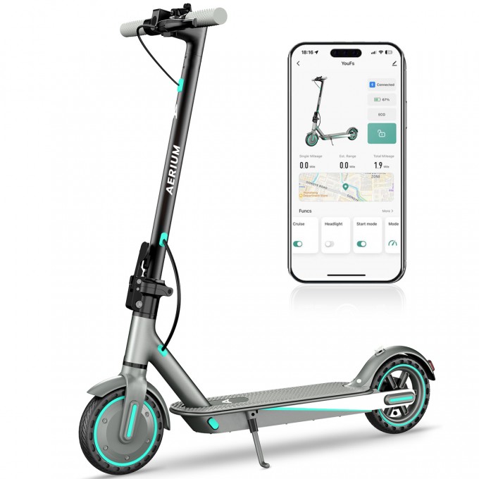 Trotinetă electrică AERIUM T350 PRO albastră