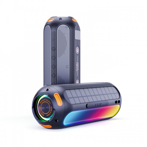 Boxă portabilă Bluetooth cu panou solar AERIUM T5000 LED TWS