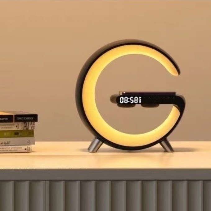 Boxă Bluetooth cu încărcător wireless AERIUM W15 LED APP albă