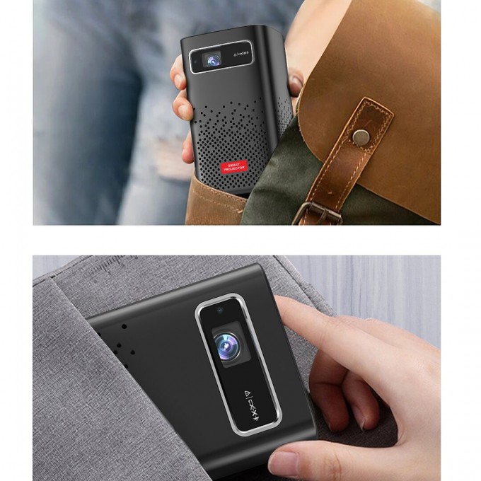 Miniproiector portabil cu baterie AERIUM P8000 DLP Wi-Fi Super Bass