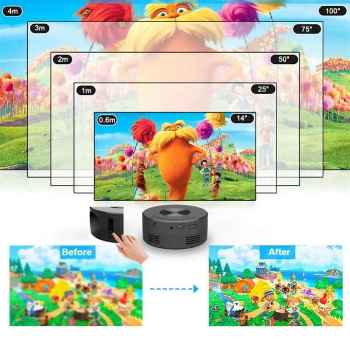 Mini-proiector pentru copii AERIUM 180P LED