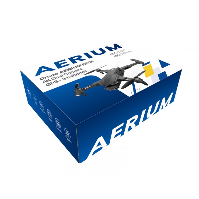 Dronă AERIUM R96X 4K Dual Camera GPS - 3 baterii