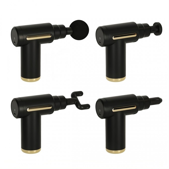 Pistolă de masaj AERIUM Relax cu 4 accesorii