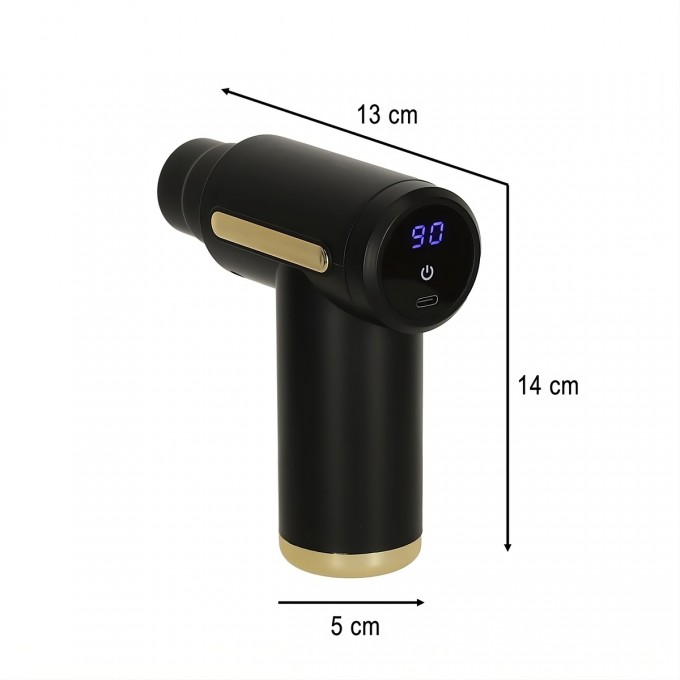 Pistolă de masaj AERIUM Relax cu 4 accesorii