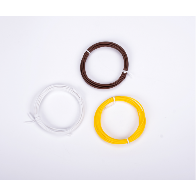 Filamente de schimb AERIUM pentru pixuri 3D, 1,75 mm PCL, 3 metri × 3 culori Filamente de schimb AERIUM pentru pixuri 3D, 1,75 mm PCL, 3 metri × 3 culori