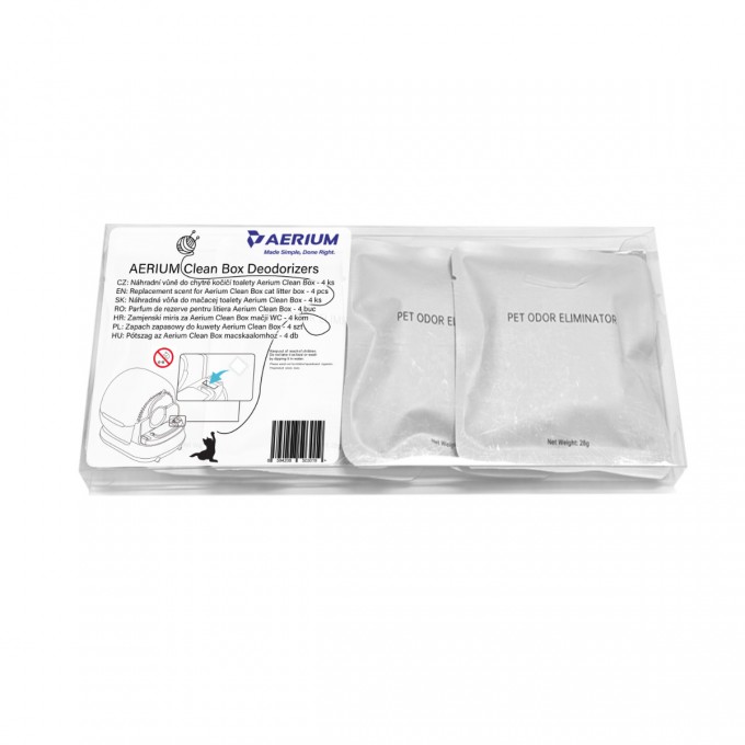 AERIUM Clean Box Deodorizers - arome de rezervă - 4 buc. AERIUM Clean Box Deodorizers - arome de rezervă - 4 buc.