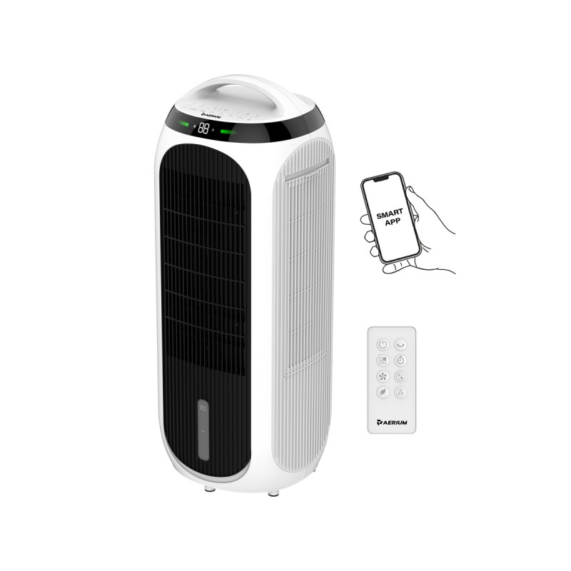 Răcitor de aer, purificator de aer, umidificator și ventilator AERIUM TotalCare 4-în-1 H13WIFI