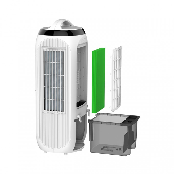 Răcitor de aer, purificator de aer, umidificator și ventilator AERIUM TotalCare 4-în-1 H13WIFI
