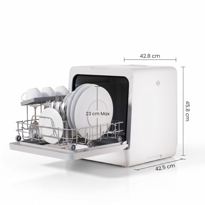 Mașină de spălat vase de masă AERIUM GlassView 6P Compact