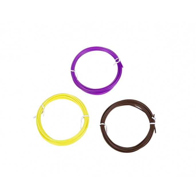 Filamente de schimb AERIUM pentru pixuri 3D, 1,75 mm PLA, 3 metri × 3 culori