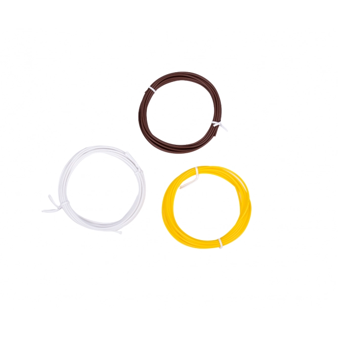 Filamente de schimb AERIUM pentru pixuri 3D, 1,75 mm PCL, 3 metri × 3 culori