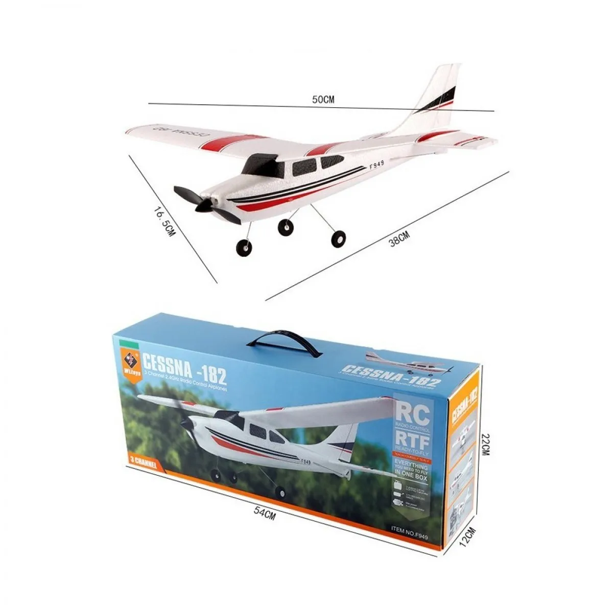 Aeronava RC S-IDEE CESSNA 182 SKYLANE Aeronava RC S-IDEE CESSNA 182 SKYLANE