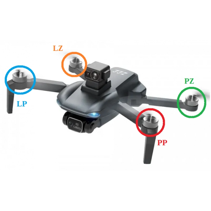 Braț de schimb cu motor pentru drona AERIUM MAX 108 LASER