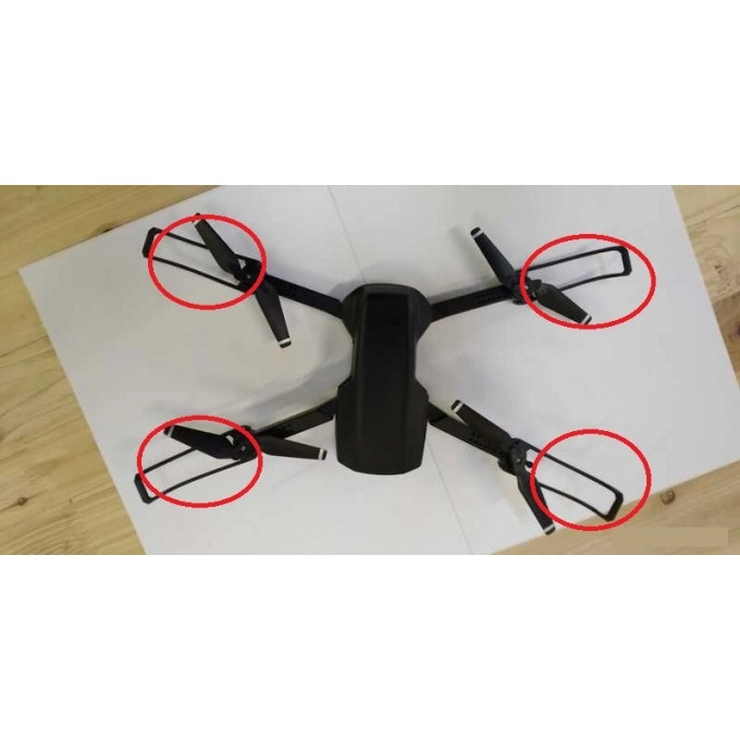 Set de înlocuire a 4 protectori de elice pentru dronă AERIUM E99 Pro 4K
