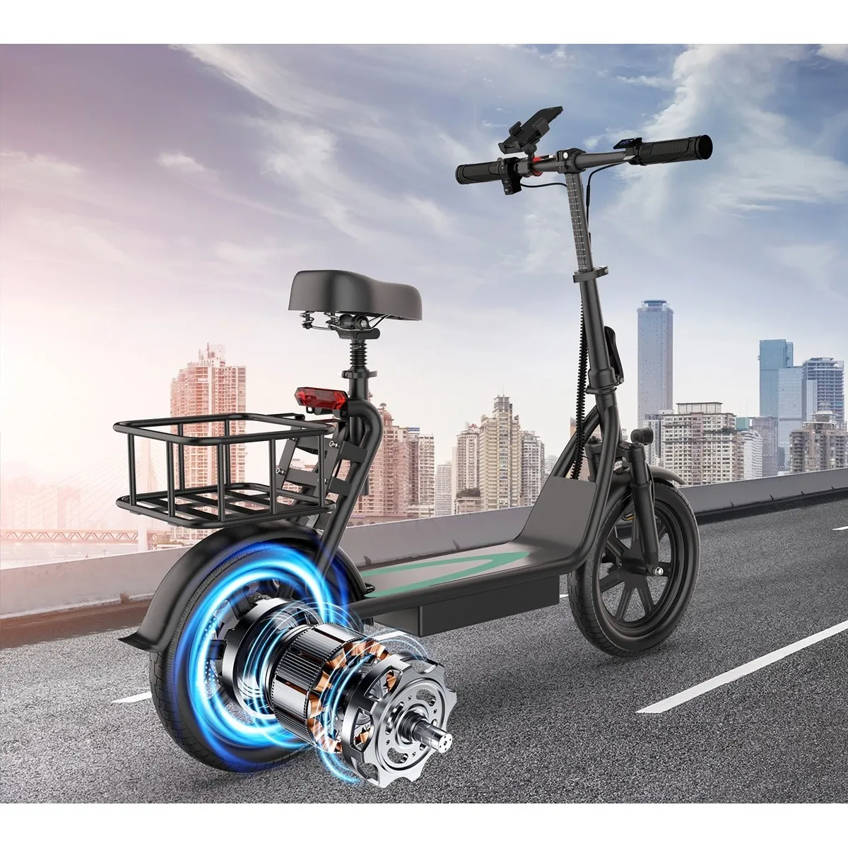 Trotinetă electrică AERIUM AOVO PRO COMFORT V2 neagră