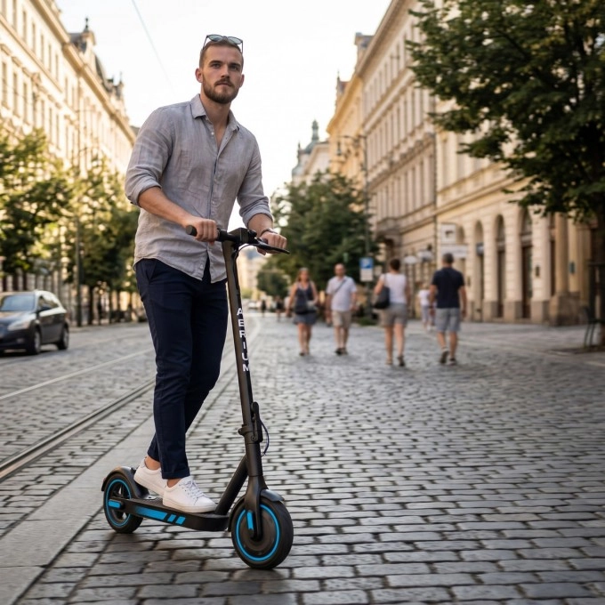 Trotineta electrica AERIUM MaxRide T500 albastră
