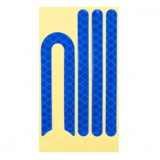 Set de autocolante reflectorizante albastre închis de rezervă pentru trotinetă electrică