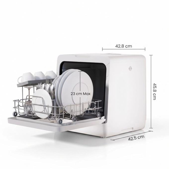 Mașină de spălat vase de masă AERIUM GlassView 6P Compact