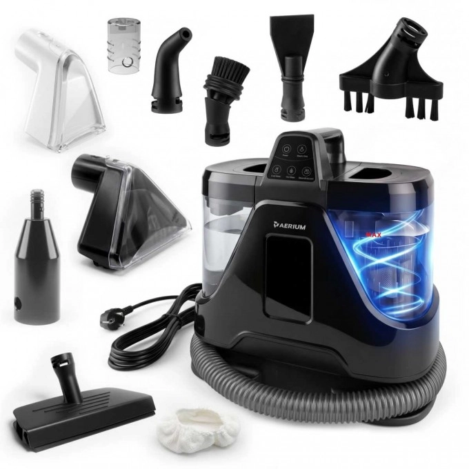 Aspirator cu spălare și curățitor cu abur 2-în-1 AERIUM R1700 SteamFlow