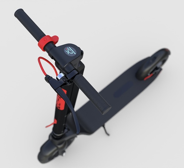 Elektrická koloběžka Aerium HX8 digitální displej